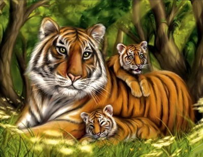 Тигры в стихах для малышей и школьников