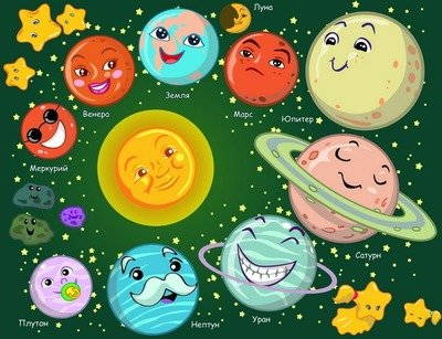 Солнце, планеты и спутники в стихах для детей